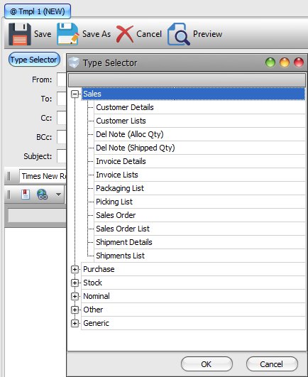 Email Template Types