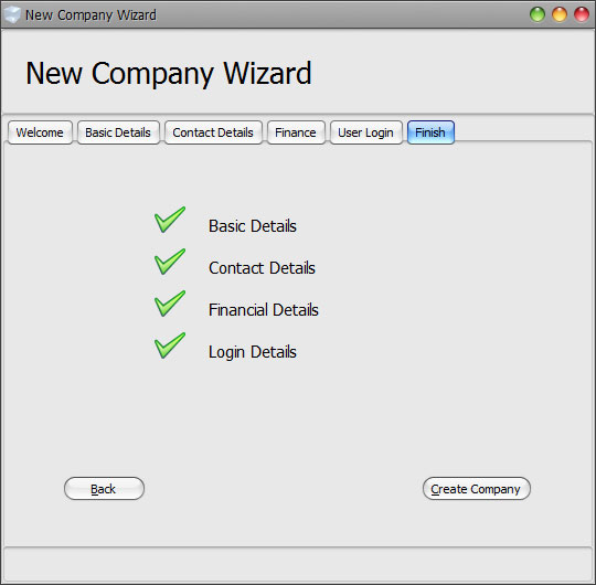 Ice Ledger New Company Wizard