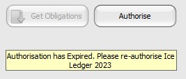 HMRC Authorisation Has Expired